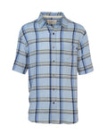 SHORT-SLEEVED FLAX BLEND SHIRT