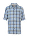 SHORT-SLEEVED FLAX BLEND SHIRT