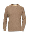 HEATHERED CREW NECK PULLOVER