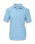 4-WAY QUICK DRY STRETCH BLUE PLAID SHIRT - SHIPS 3/1/26