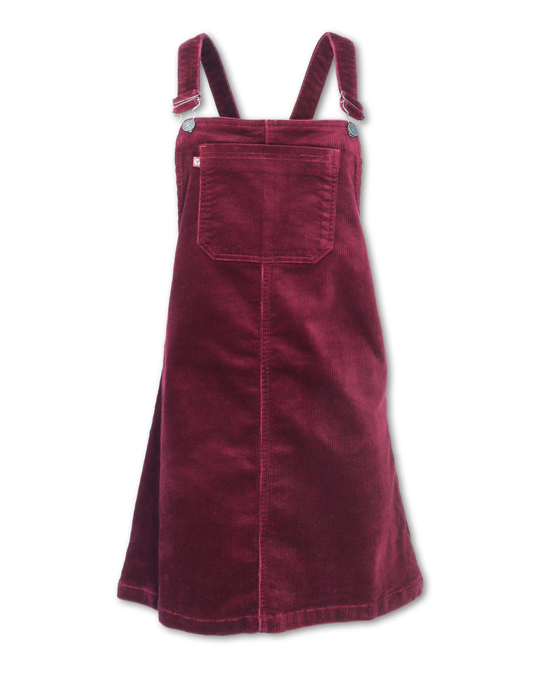 red overall dress STRETCH CORDUROY OVERALL DRESS– Purnell Wholesale B2B Portal