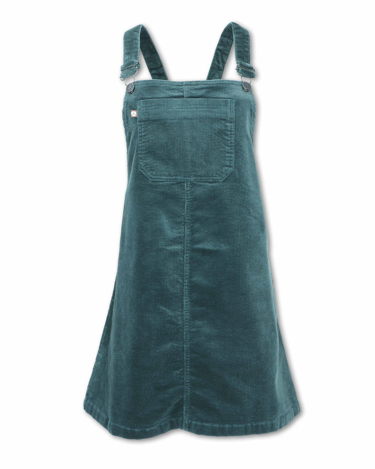 green emerald velvet dress Olive Corduroy Overall Dress