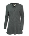 STRIPED FLEECE KNIT TUNIC