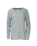 WOMENS RIBBED WOOL BLEND SWEATER