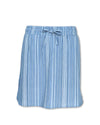STRIPED FLAX BLEND SKORT - SHIPS 3/1/26