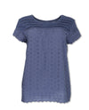 SHORT SLEEVED EYELET TEE - SHIPS 3/1/26