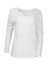 SLUB COTTON BLEND KNIT PULLOVER - SHIPS 3/1/26