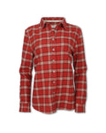 WOMEN'S RED PLAID FLANNEL