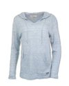 HEATHERED LINEN BLEND KNIT PULLOVER